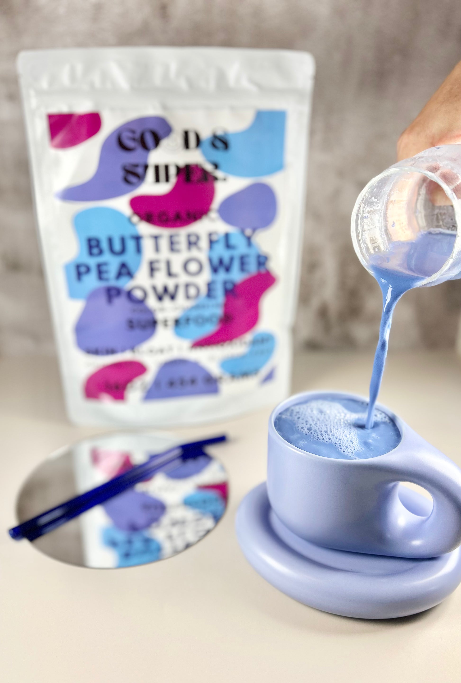 Butterfly Tea Powder Butterfly Pea Powder - Pea Flower Powder | Goodandsuper – goodandsuper